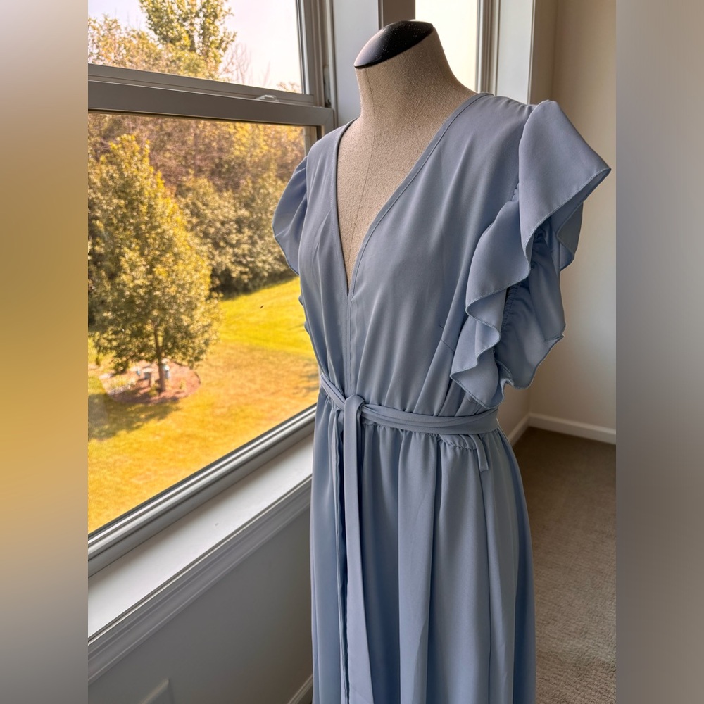 Pastel blue dress